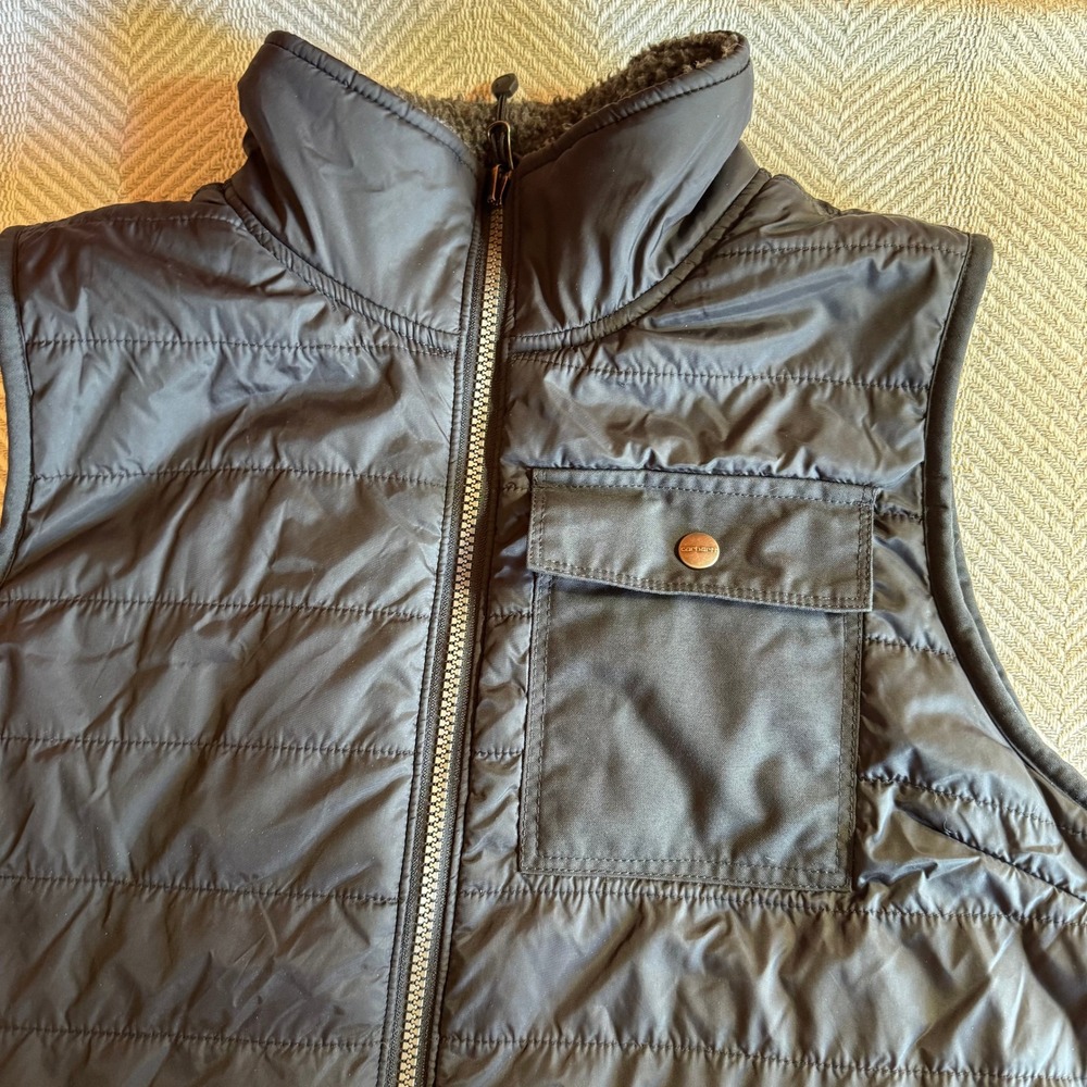 Carhartt Amoret Reversible Vest Womens XL Black Quilted Sherpa Fleece Lined - Picture 5 of 10